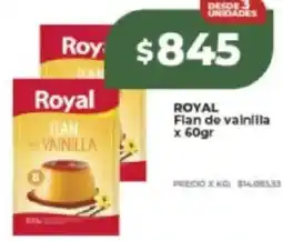 Supermayorista Vital Royal flan de vainilla oferta