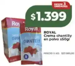 Supermayorista Vital Royal crema chantilly en polvo oferta
