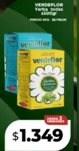 Supermayorista Vital Verdeflor yerba todas oferta