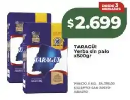 Supermayorista Vital Taragüi yerba sin palo oferta