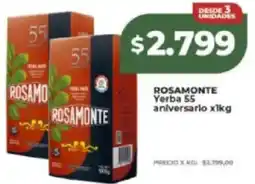 Supermayorista Vital Rosamonte yerba 55 aniversario oferta