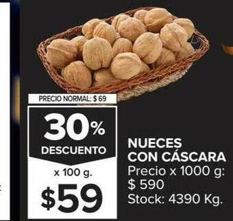 Carrefour Market Nueces Con Cáscara 30% Descuento oferta