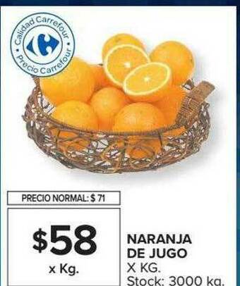Carrefour Market Naranja De Jugo oferta