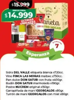 Supermayorista Vital Del valle sidra etiqueta blanca oferta