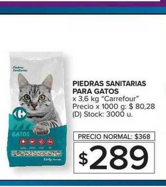 Carrefour Market Piedras Sanitarias Para Gatos oferta