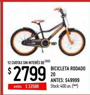 Changomas Bicicleta Rodado 20 oferta