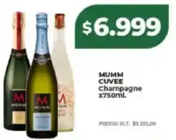 Supermayorista Vital Mumm cuvee champagne oferta