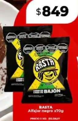 Supermayorista Vital Rasta alfajor negro oferta