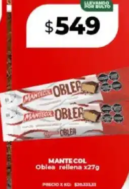 Supermayorista Vital Mante col oblea rellena oferta