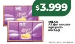 Supermayorista Vital Milka alfajor mousse agrupado oferta