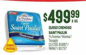 Makro Queso Cremoso Saint Paulin oferta