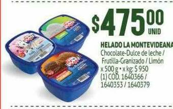 Makro Helado La Montevideana oferta