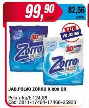 Maxiconsumo Jab Polvo Zorro oferta