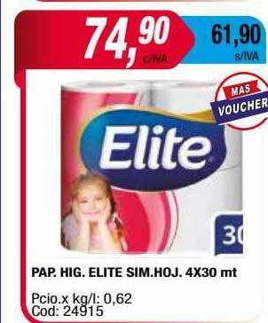 Maxiconsumo Pap Hig Elite Sim Hoj oferta