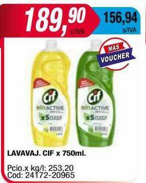 Maxiconsumo Lavavaj Cif oferta