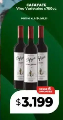 Supermayorista Vital Cafayate vino varietales oferta