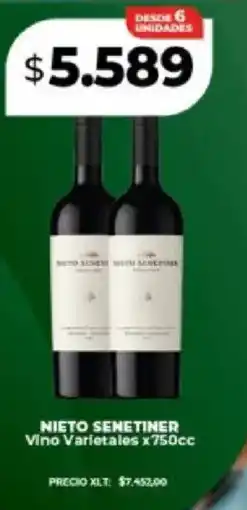 Supermayorista Vital Nieto senetiner vino varietales oferta