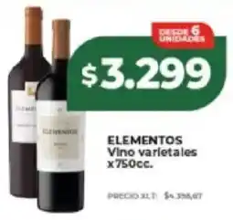 Supermayorista Vital Elementos vino varietales oferta