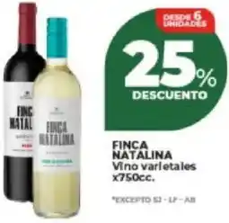 Supermayorista Vital Finca natalina vino varietales oferta