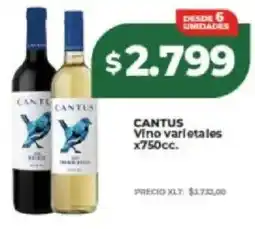 Supermayorista Vital Cantus vino varietales oferta