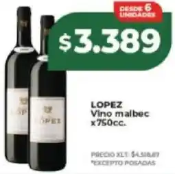 Supermayorista Vital Lopez vino malbec oferta