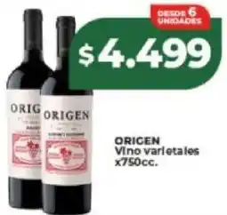Supermayorista Vital Origen vino varietales oferta