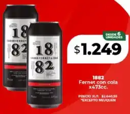 Supermayorista Vital 1882 fernet con cola oferta