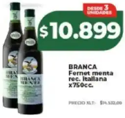 Supermayorista Vital Branca fernet menta rec. italiana oferta