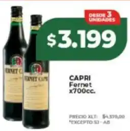 Supermayorista Vital Capri fernet oferta