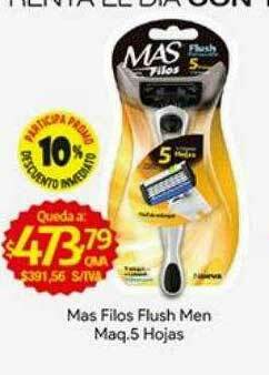 Medamax Mas Filos Flush Men Maq 5 Hojas oferta