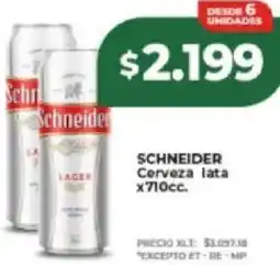 Supermayorista Vital Schneider cerveza lata oferta