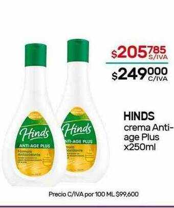 Nini Mayorista Hinds Crema Anti-age Plus oferta