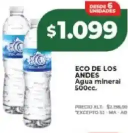Supermayorista Vital Eco de los andes agua mineral oferta