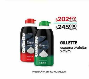 Nini Mayorista Gillette Espuma P Afeitar oferta