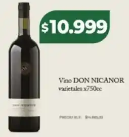 Supermayorista Vital Don nicanor vino varietales oferta