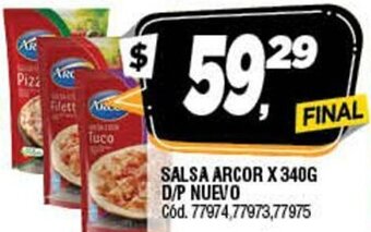 Supermercados Yaguar Salsa Arcor x 340g D/P Nuevo oferta