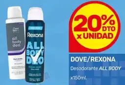 Nini Mayorista Dove/rexona desodorante all body oferta