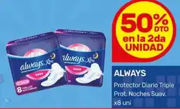 Nini Mayorista Always protector diario triple prot. noches suav. oferta
