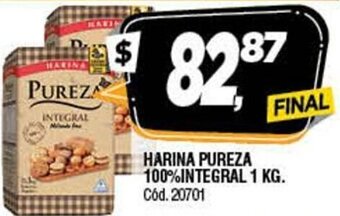 Supermercados Yaguar Harina Pureza 100% Integral 1kg oferta