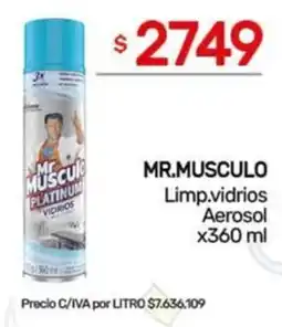Nini Mayorista Mr.musculo limp.vidrios aerosol oferta