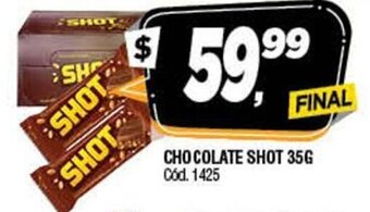 Supermercados Yaguar Chocolate Shot 35g oferta