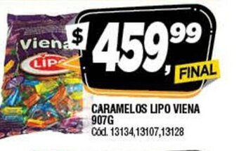 Supermercados Yaguar Caramelos Lipo Viena 907g oferta