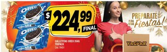 Supermercados Yaguar Galletitas Oreo 354g Tripack oferta