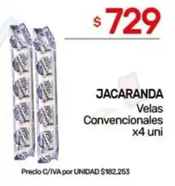 Nini Mayorista Jacaranda velas convencionales oferta