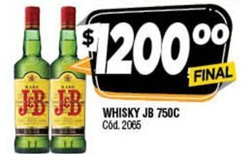 Supermercados Yaguar Whisky JB 750c oferta