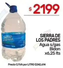 Nini Mayorista Sierra de los padres agua s/gas bidon oferta