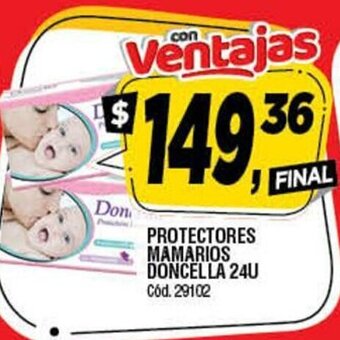 Supermercados Yaguar Protectores Mamarios Doncella 24u oferta