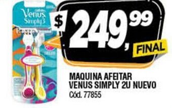 Supermercados Yaguar Maquina Afeitar Venus Simply 2u Nuevo oferta