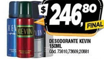 Supermercados Yaguar Desodorante Kevin 150ml oferta