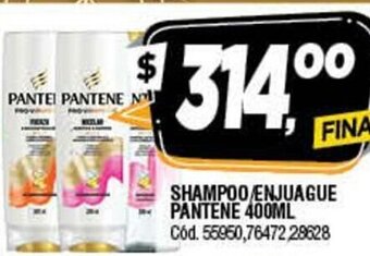 Supermercados Yaguar Shampoo/Enjuague Pantene 400ml oferta